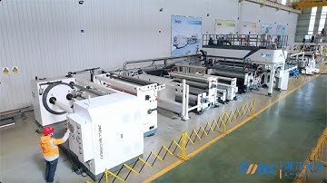 Three-layers co-extruded CPE embossed film/CPE/CPP cast film extrusion line-Jwell machinery