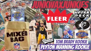 Football Mix Bag pack rip 1998 Flair 2000 Upper Deck Tom Brady Peyton Manning Rookie Hall of famers