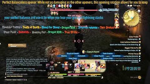 FFXIV Monk Opening rotations