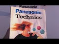 Technics & Panasonic catalog 1995-1996 commercials Hi-Fi Audio Cassette Deck CD Player TVs Video VHS