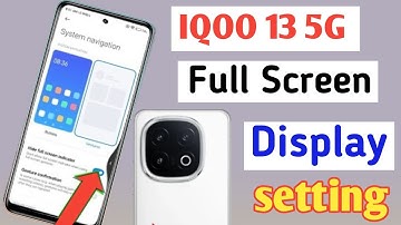 Iqoo 13 5g full screen mode settings | How to use full screen display in Iqoo 13 5g