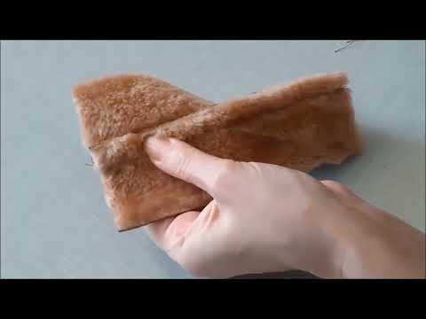 How to Sew Sheepskin Fur Parts Together on Usual Sewing Machine