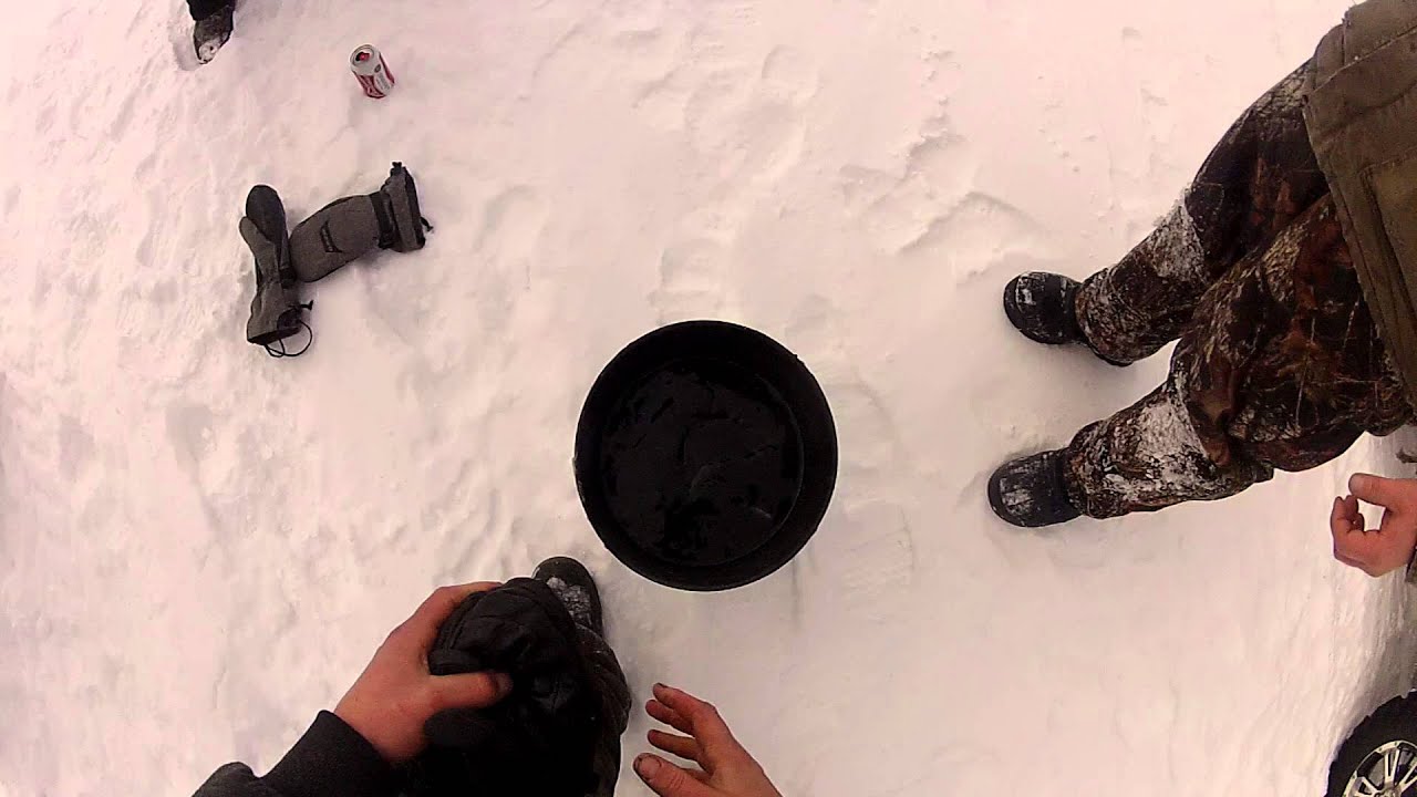 McQueen Catches a nice pike ice fishing, Constance Bay, Ottawa River YouTube