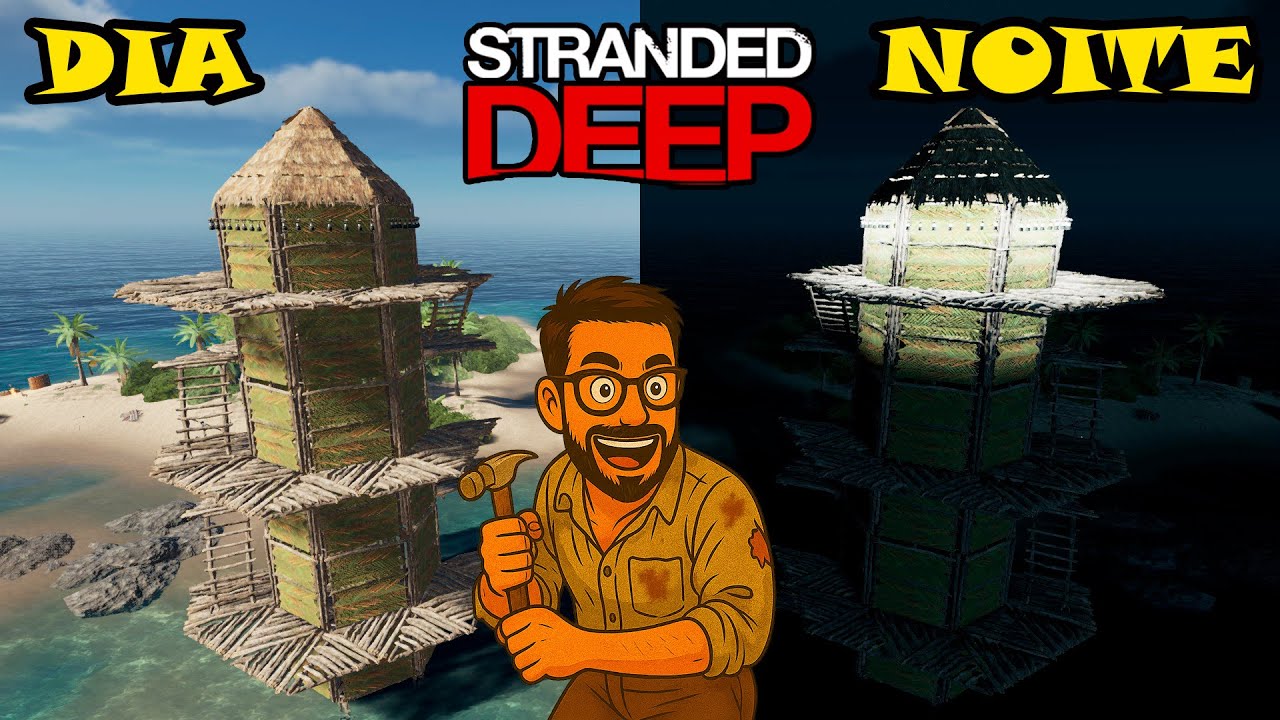 Construi um FAROL GIGANTE em Stranded Deep | Mega Construção