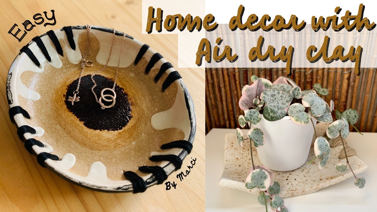 DIY - easy Air Dry Clay projects for Home Decor 