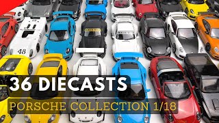 Unboxing 36 Porsche Diecasts - Porsche Collections 1:18
