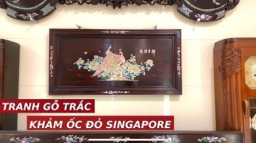 Tiết Lộ "tất tần tật" Bức Tranh Gỗ Trắc Khảm Ốc Đẹp Nhất Của Tôi | Khảm Ốc Đẹp Triệu Khảm Trai