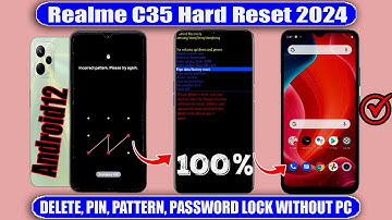 Realme C35 Hard Reset✅Rmx3511 Pattern Unlock Without PC✅ New Method 2024✅