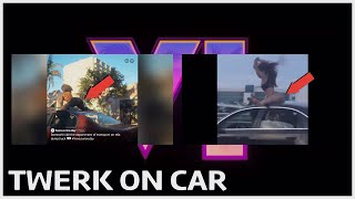 Grand Theft Auto VI (GTA 6) Woman Twerks On Top Of Car Leaving Miami Beach Reference