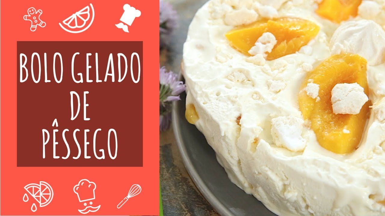 Receita de Bolo Gelado de Pêssego