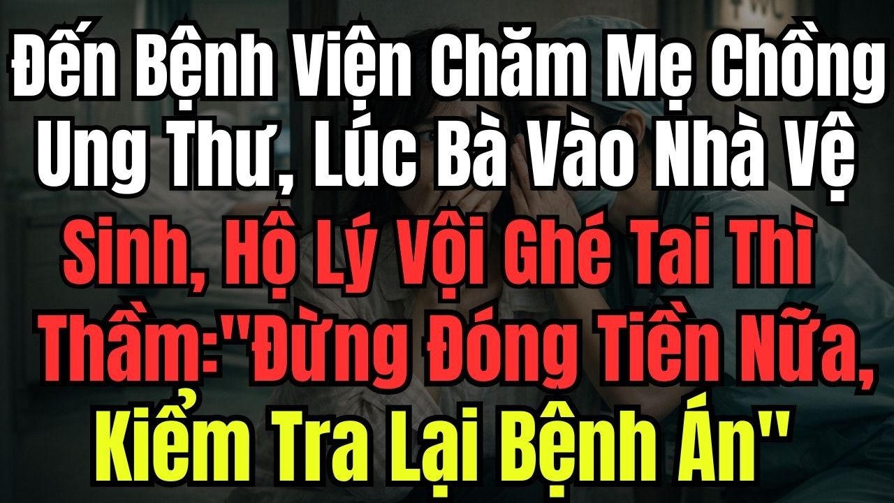 Đến Bệnh Viện Chăm Mẹ Chồng Ung Thư, Lúc Bà Vào Nhà Vệ Sinh, Hộ Lý Vội Ghé Tai Thì Thầm: