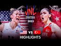 Legendary match  usa vs turkiye  womens vnl 2023