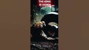 Python Attacks Leopard! The END of the Hunter Watch Now! #shorts #wildlife #fypシ゚viral