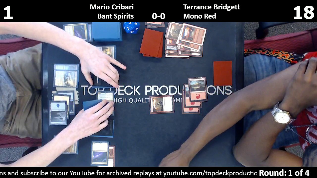 Standard 7/5/17: Mario Cribari (Bant Spirits) vs. Terrance Bridgett (Mono Red)
