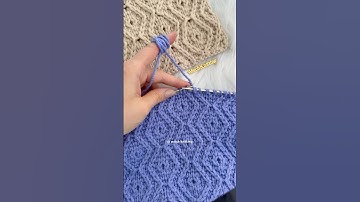 Click the link above for the full video. Hypnotic Diamonds Knitting | Optical Illusion Diamond