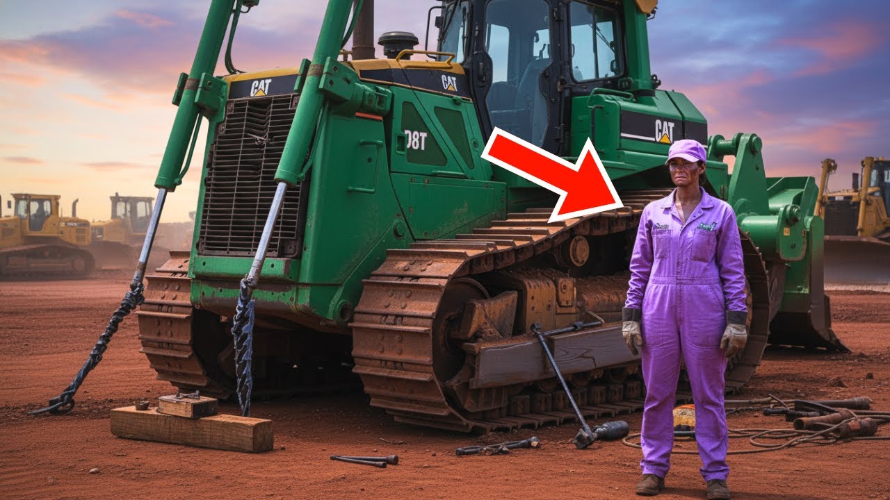 Ils ont déclaré ce tracteur à chenilles perte totale jusqu’à ce que la mécanicienne ignore le rappor