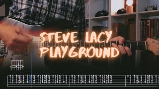 Playground Steve Lacy Сover / Guitar Tab / Lesson / Tutorial