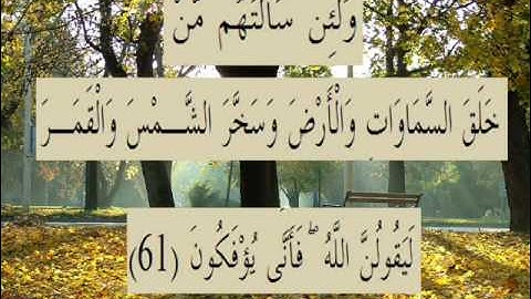القران الكريم سورة العنكبوت الأية 61.wmv