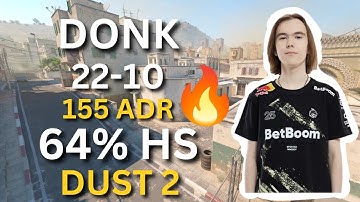DONK (22-10) POV (DUST2) | FACEIT 4000+ ELO with COMMs
