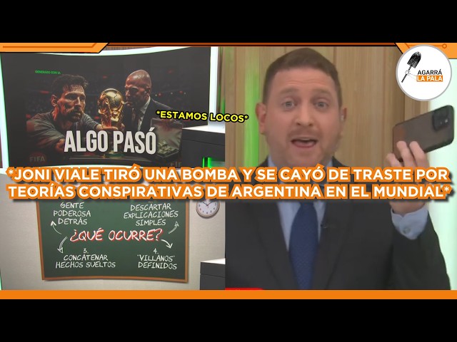 JONI VIALE TIRÓ UNA BOMBA Y SE CAYÓ DE TRANSTE POR TEORÍAS CONSPIRATIVAS DEL MUNDIAL "ESTAMOS LOCOS"