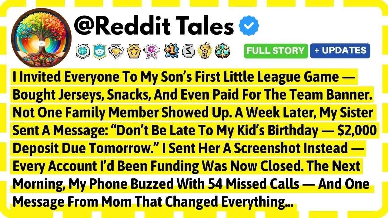 I Invited Everyone To My Son's First Little League Game  Bought Jerseys, Snacks, And Even Paid