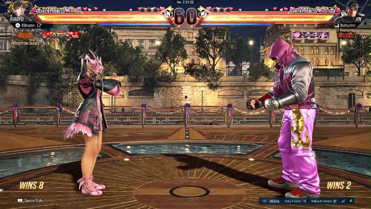 TEKKEN 8 Online Ranked Match Xiaoyu vs Jin Kazama ( Pink Customisation )