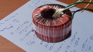 How to calculate Turns per volt of Circle Type Transformer winding