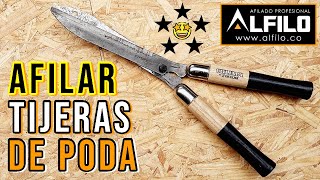 CÓMO AFILAR TIJERAS DE PODA  La guia completa con todo lo que necesitas saber.