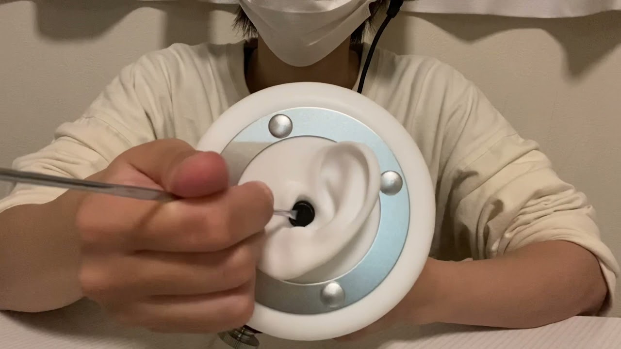 【ASMR】囁き声あり 耳かき 竹 ステンレス スケーラー 指 Ear cleaning