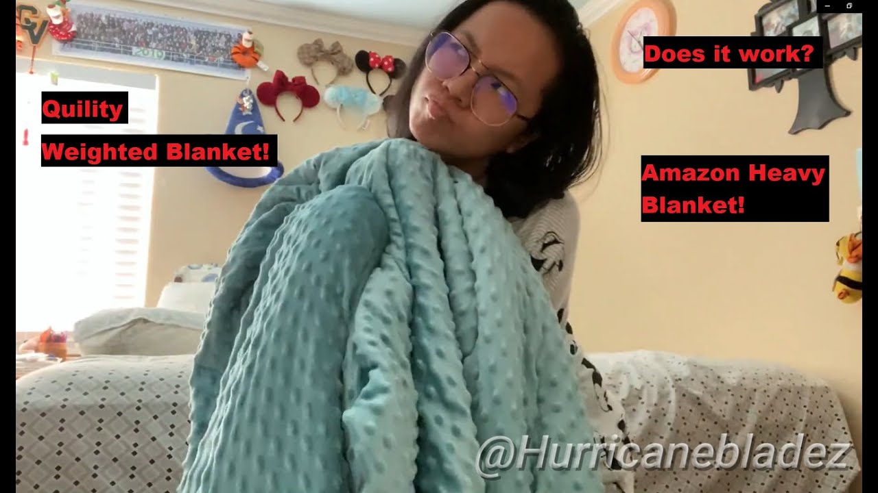 Quility Weighted Blanket with Soft Cover 15 lbs Full/Queen Size Heavy (Experience/REVIEW