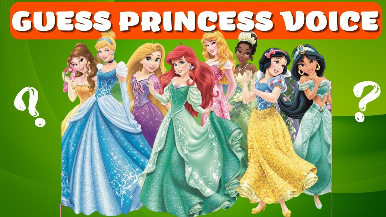 Guess the Disney Princess 👑 & Voice BEST QUIZ DISNEY PRINCESS YouTube