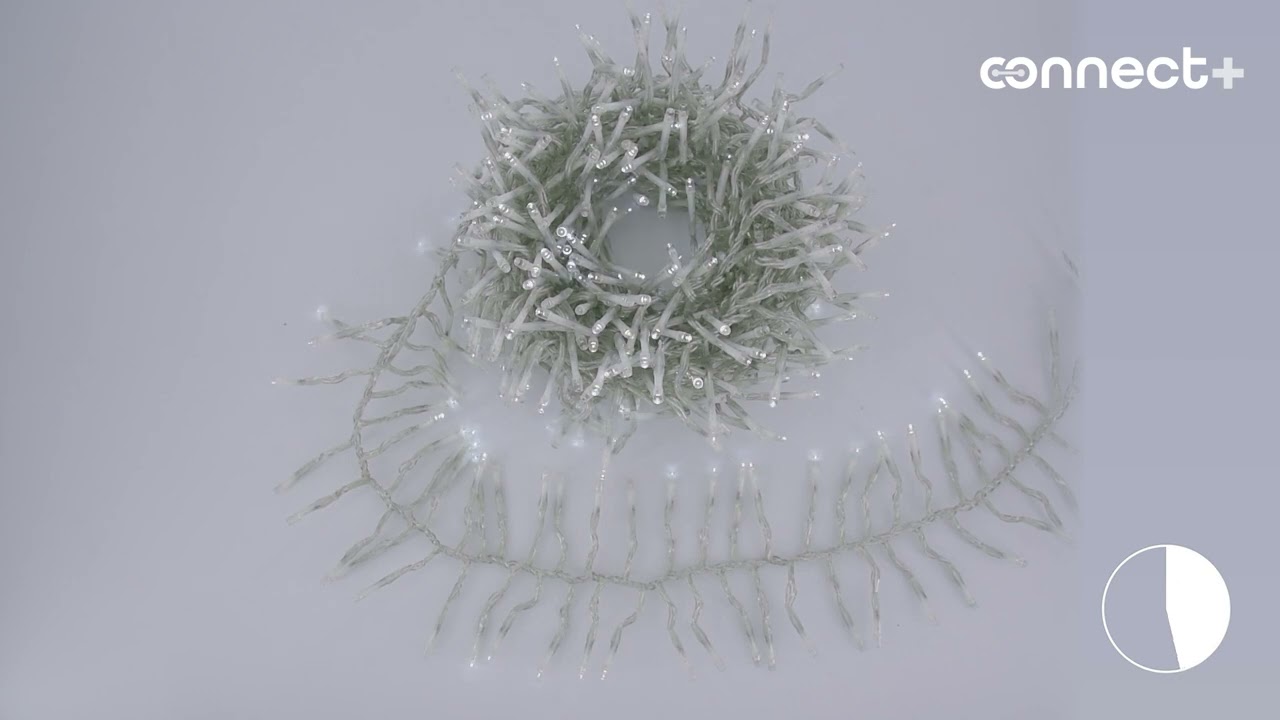 Catena Festone Connect+ led bianco freddo, prolungabile (cod.LP78878,LP78816)