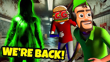 OB & I Got SCARED Ghost Hunting In the School in Phasmophobia Multiplayer!