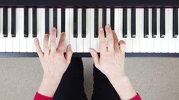 How to play B Major Scale 2 OCTAVES on the Piano (Right & Left Hand - Correct Fingering)