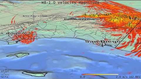Computer Simulation Of Impact Of 8.0 Earthquake On Southern California