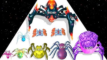 INSECT EVOLUTION RUN 3D - Level Up Max Level Gameplay Satisfying Spider Run Games 01