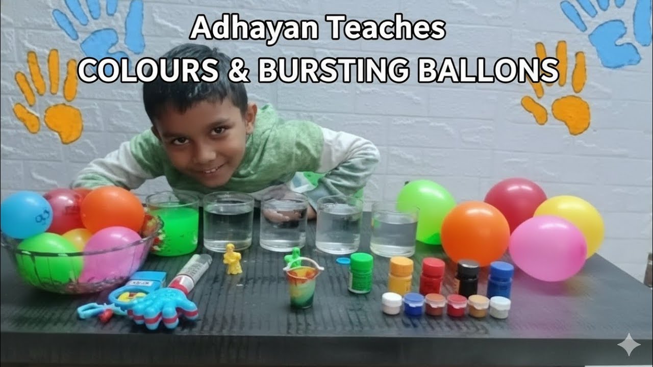Learn Colors with Adhayan | Fun Balloon Bursting for Kids 🎨🎈 