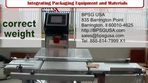 Barrington Packaging Systems Check Weighers