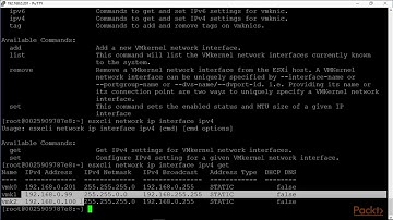Video 6: ESXi 6 Command Line Interface CLI for Networking
