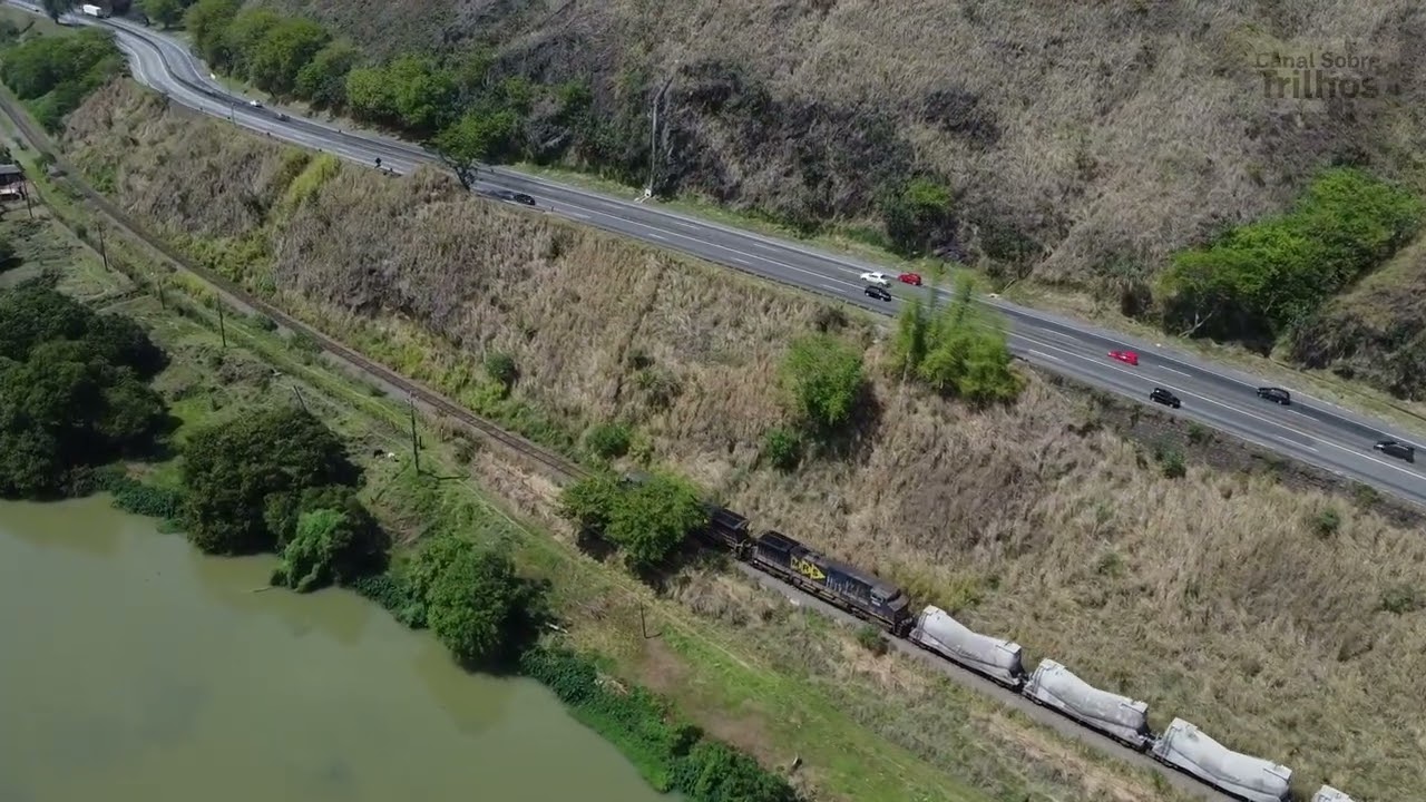 Trem da MRS passa por túnel embaixo da Dutra – Impressionante!