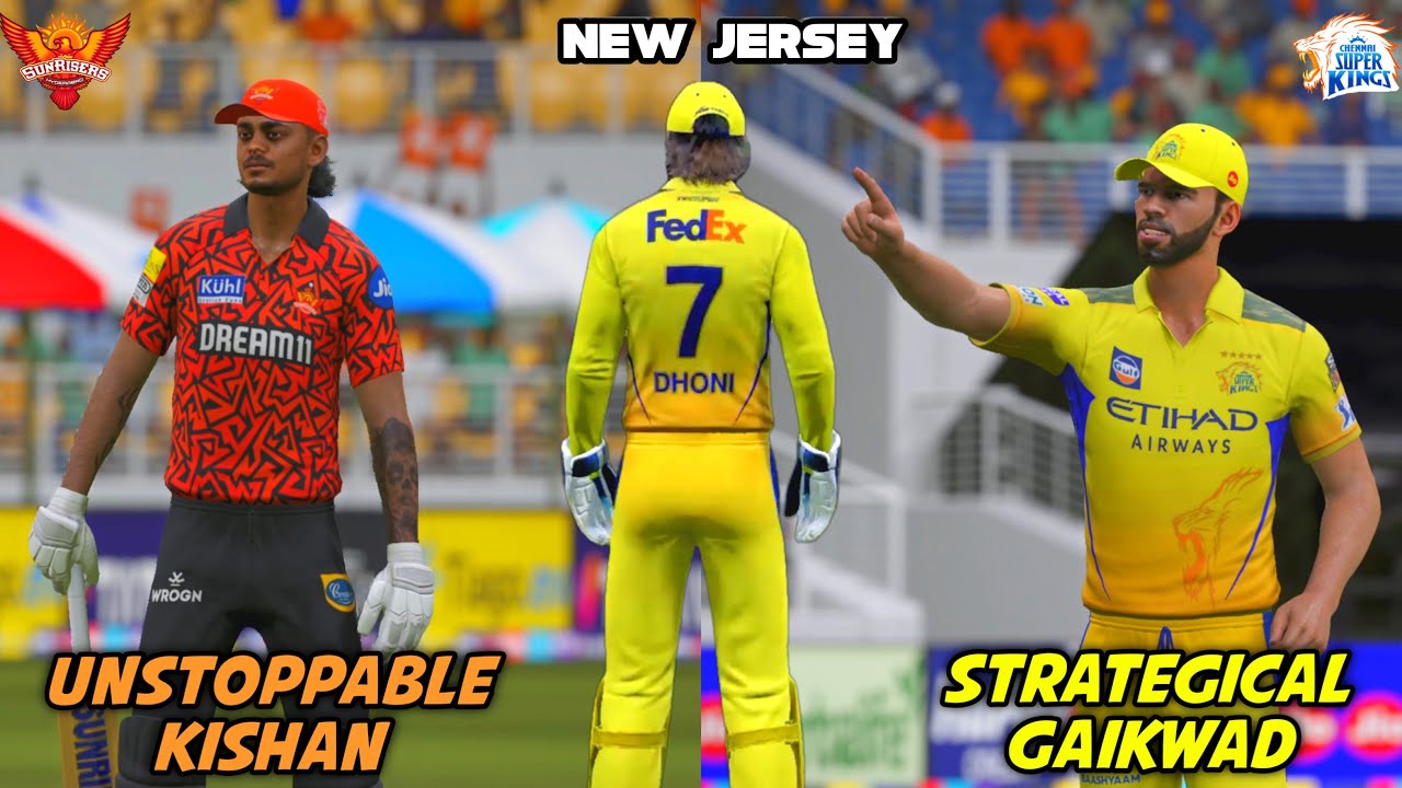 💛 CSK NEW JERSEY | CSK vs SRH | IPL 2025 CRICKET 24 - YouTube