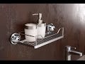Полка одноярусная решетчатая,  на присоске. FECA - Уникальные аксессуары для кухни и ванной.