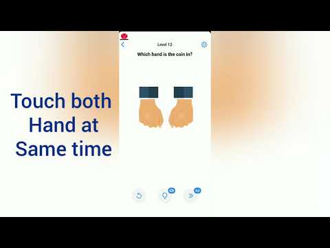 Easy game Level 12 which hand is the coin in