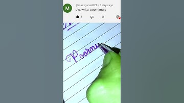 "Poornima" beautiful name creates by Iwrite!! #cursive
