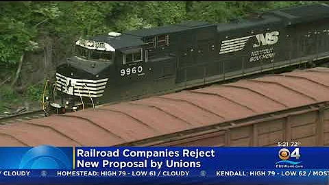 Railroad Companies Reject New Proposal From Unions