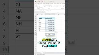 COUNT and COUNTA Excel Formulas #Excel #ExcelTips