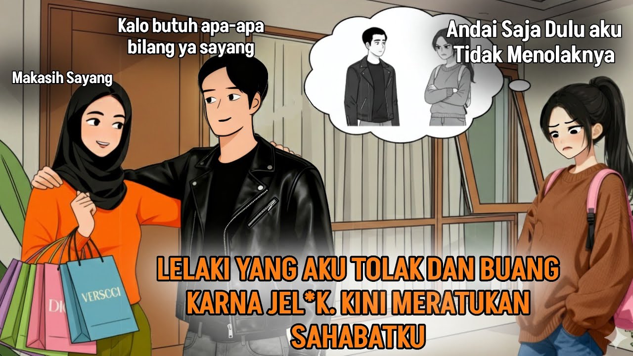 LEBIH BAHAGIA DENGAN SI TAMPAN ATAU SI MAPAN|| FULL EPISODE ib true story#animasi drama
