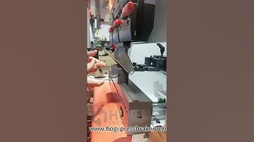 Hogi Mini pure electric CNC bending machine.Model isPB-0805 #cnc #electric #sheetmetal #tools #stain