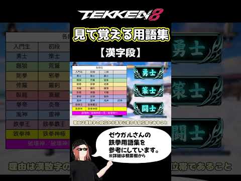 【鉄拳8】見て覚える用語集【漢字段】