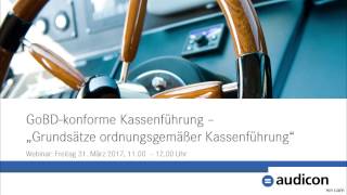 Gobd-Konforme Kassenführung Grundsätze Ordnungsgemäßer Kassenführung Webinar Von Audicon